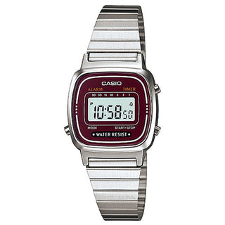 CASIO VINTAGE MINI Steel Bordeuax