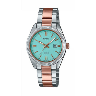 CASIO COLLECTION Mod. DATE LADY- TWO TONES AQUA GREEN